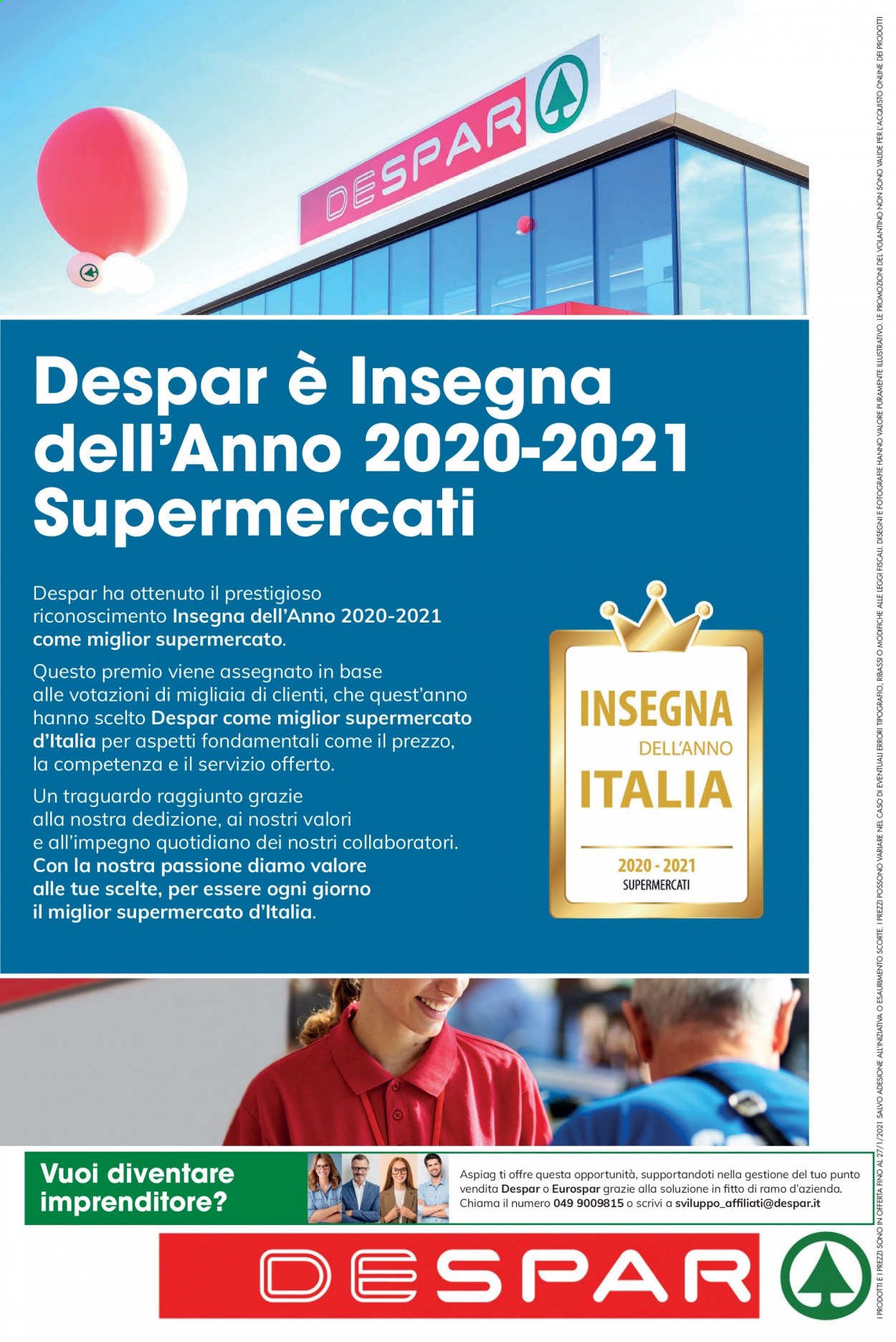 Volantino Despar - 14.1.2021 - 27.1.2021.