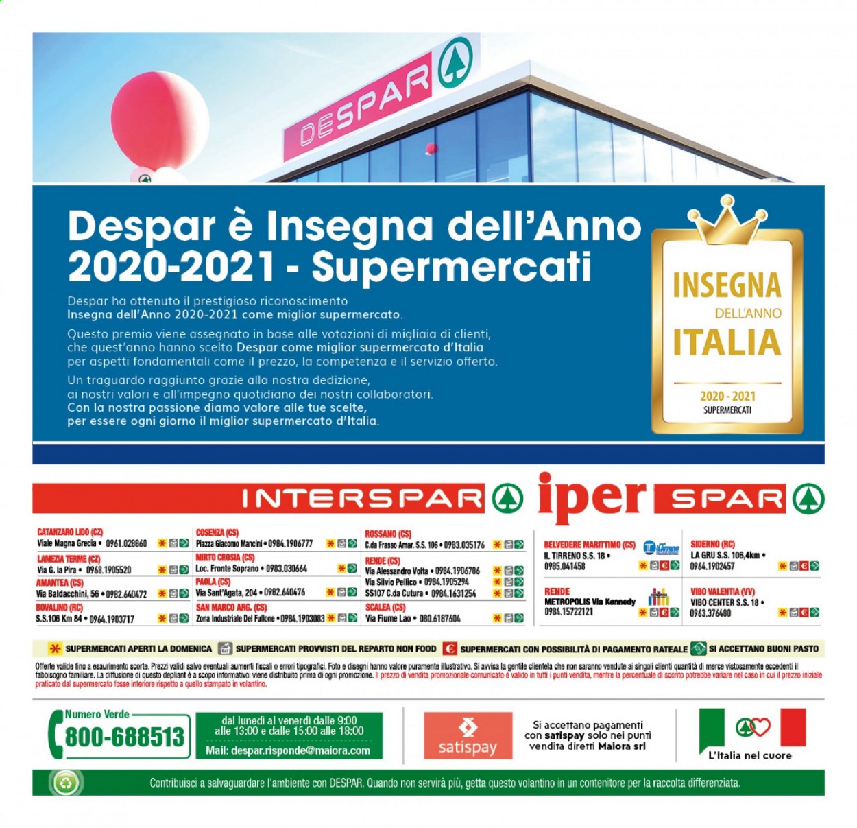 Volantino Interspar - 18.1.2021 - 27.1.2021.