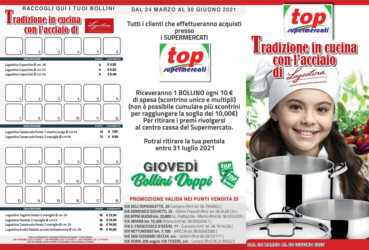 Volantino Top Supermercati - 24.3.2021 - 30.6.2021.