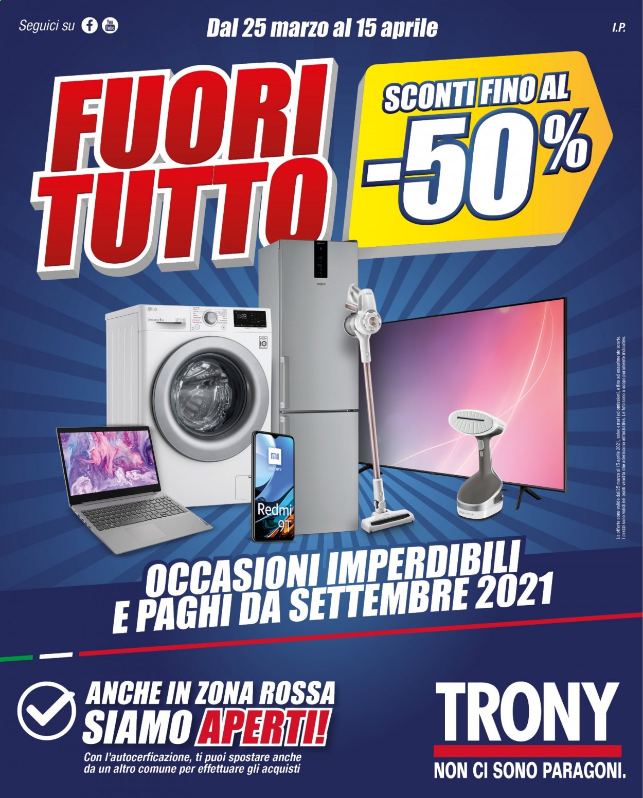 Volantino Trony - 25.3.2021 - 15.4.2021.