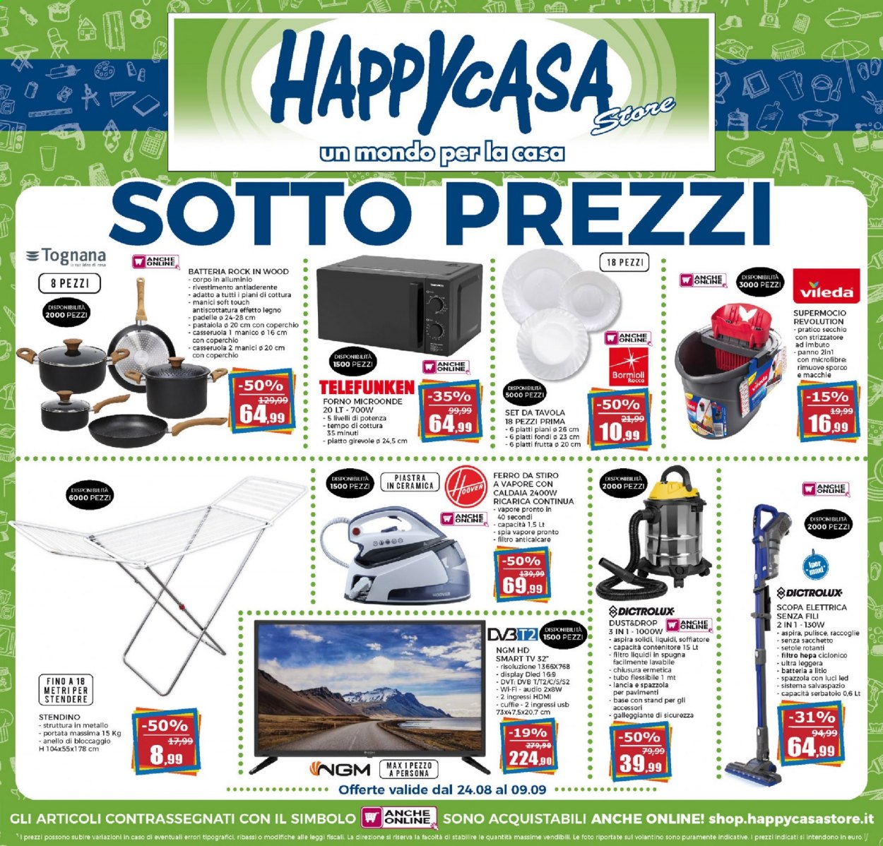 Volantino Happy Casa Store - 24.8.2021 - 9.9.2021.