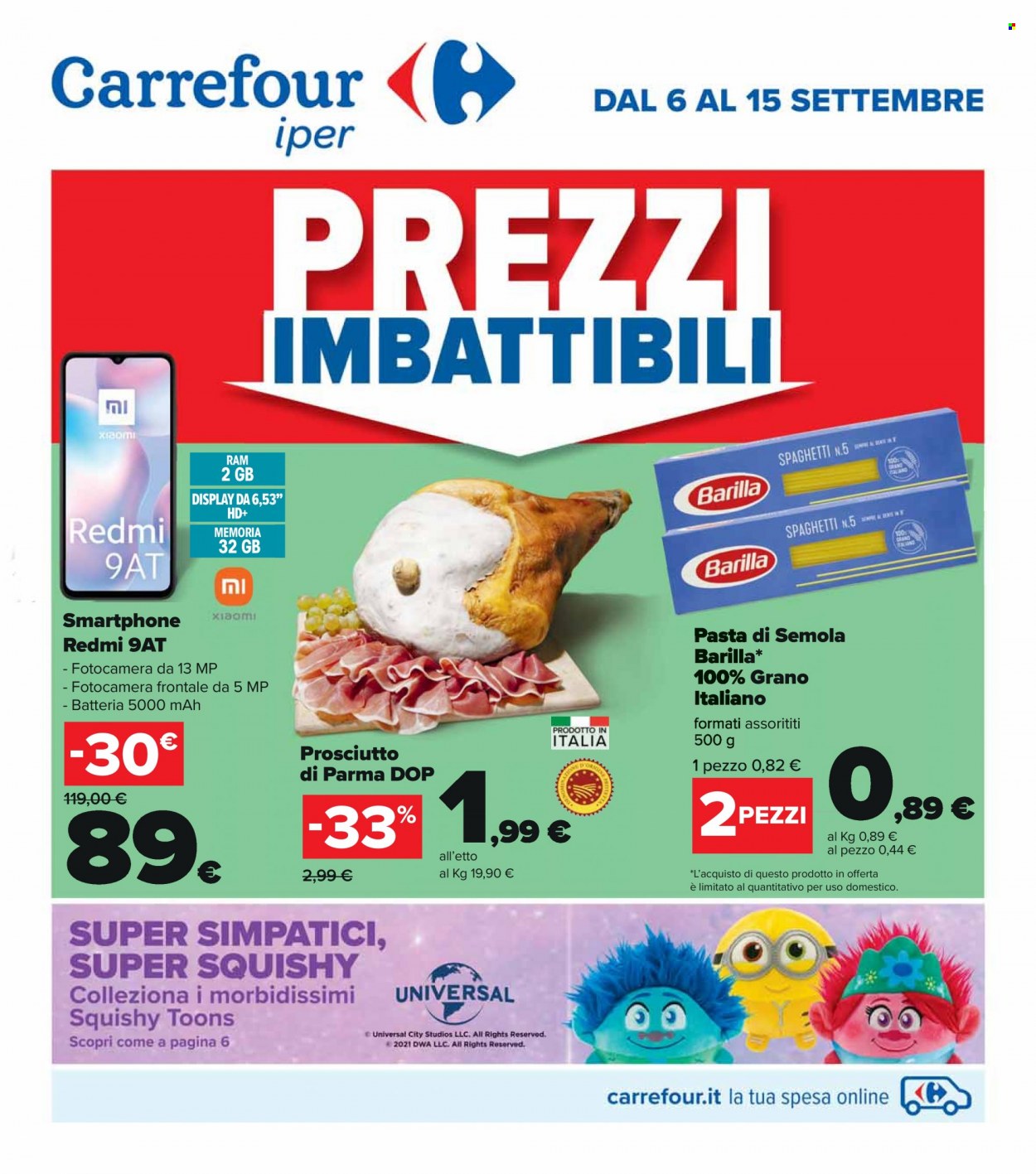 Volantino Carrefour - 6.9.2021 - 15.9.2021.