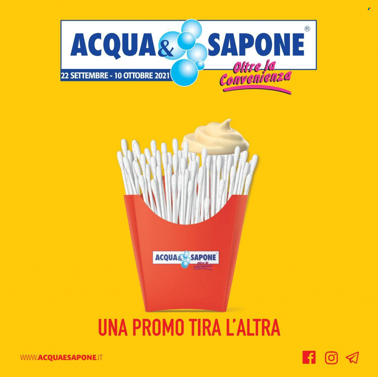 Volantino Acqua & Sapone - 22.9.2021 - 10.10.2021.