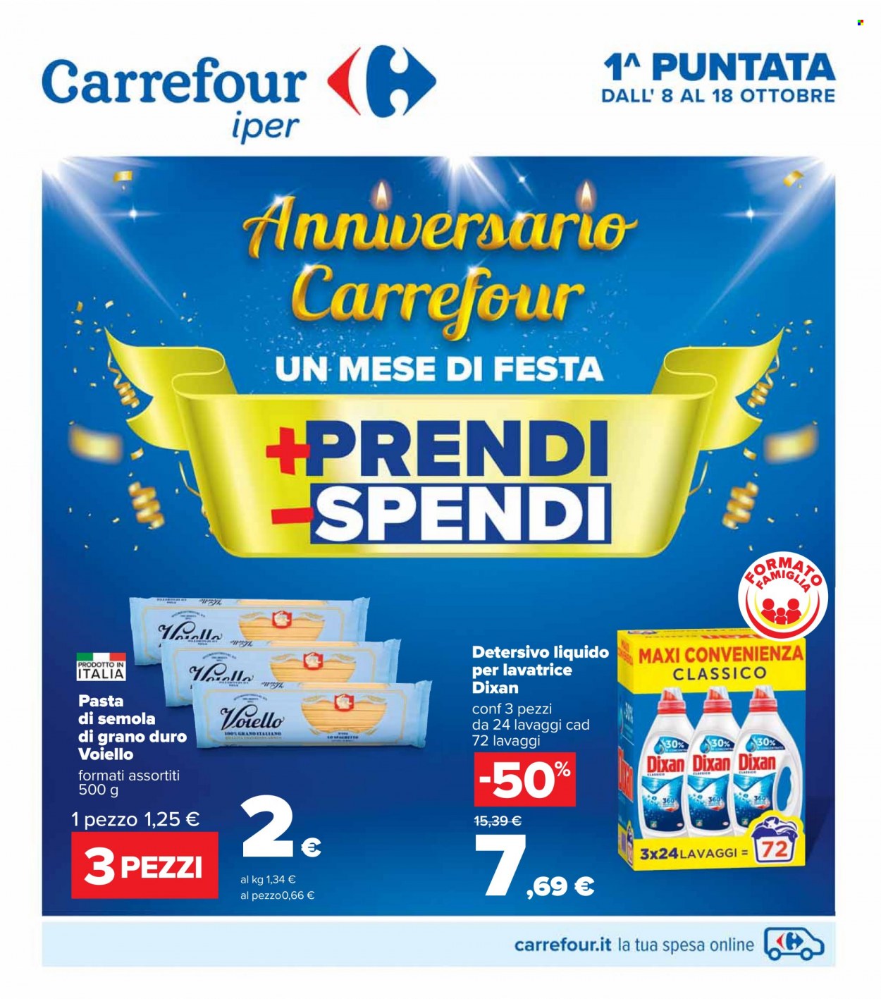 Volantino Carrefour - 8.10.2021 - 18.10.2021.