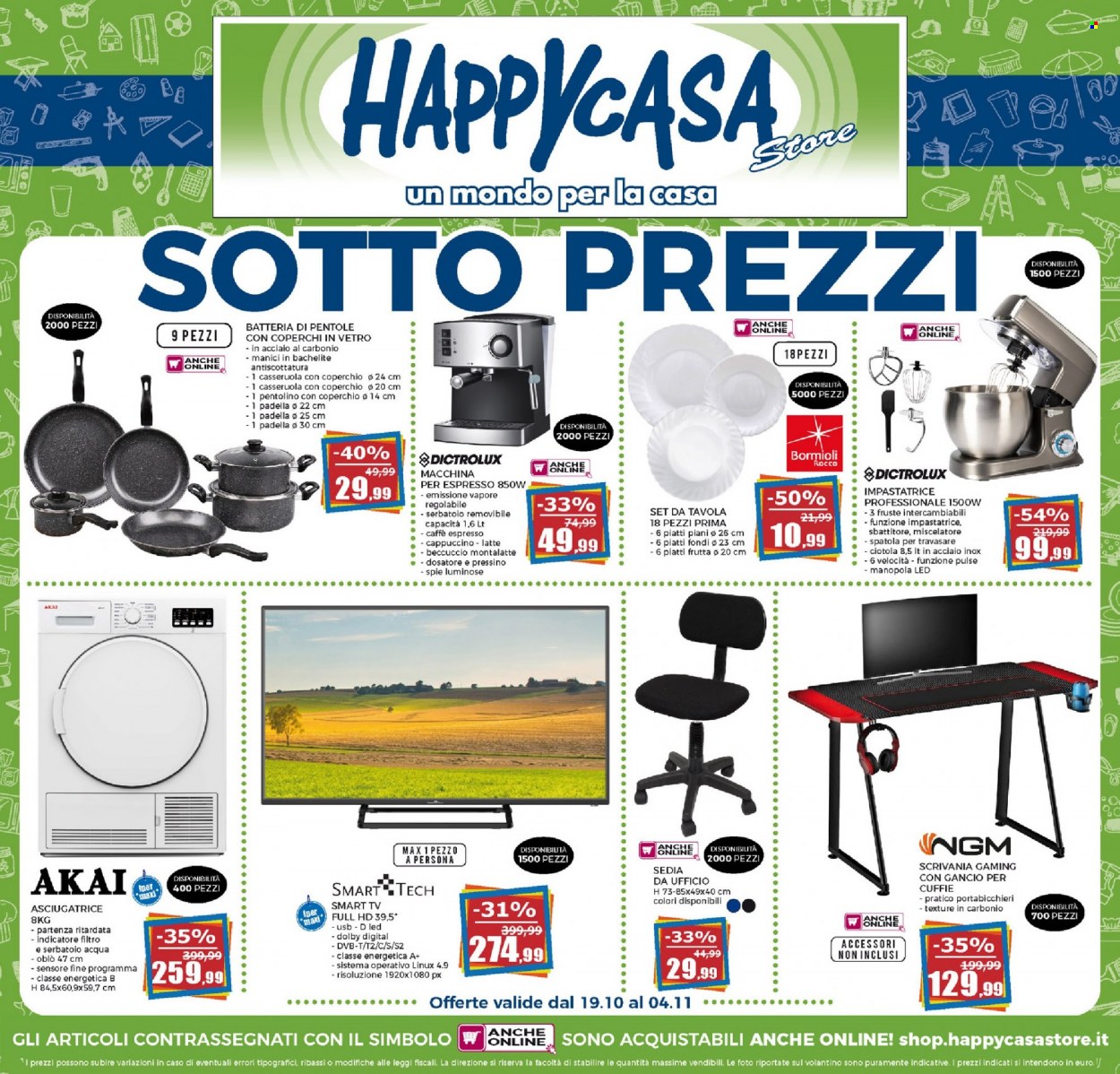 Volantino Happy Casa Store - 19.10.2021 - 4.11.2021.
