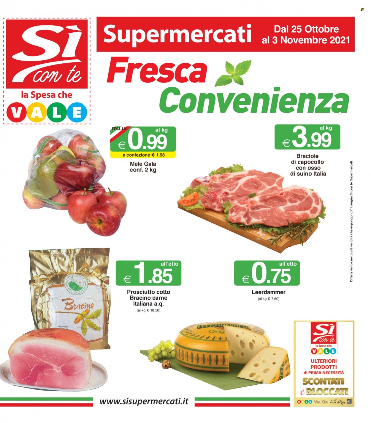 Volantino Si con te Supermercati - 25.10.2021 - 3.11.2021.