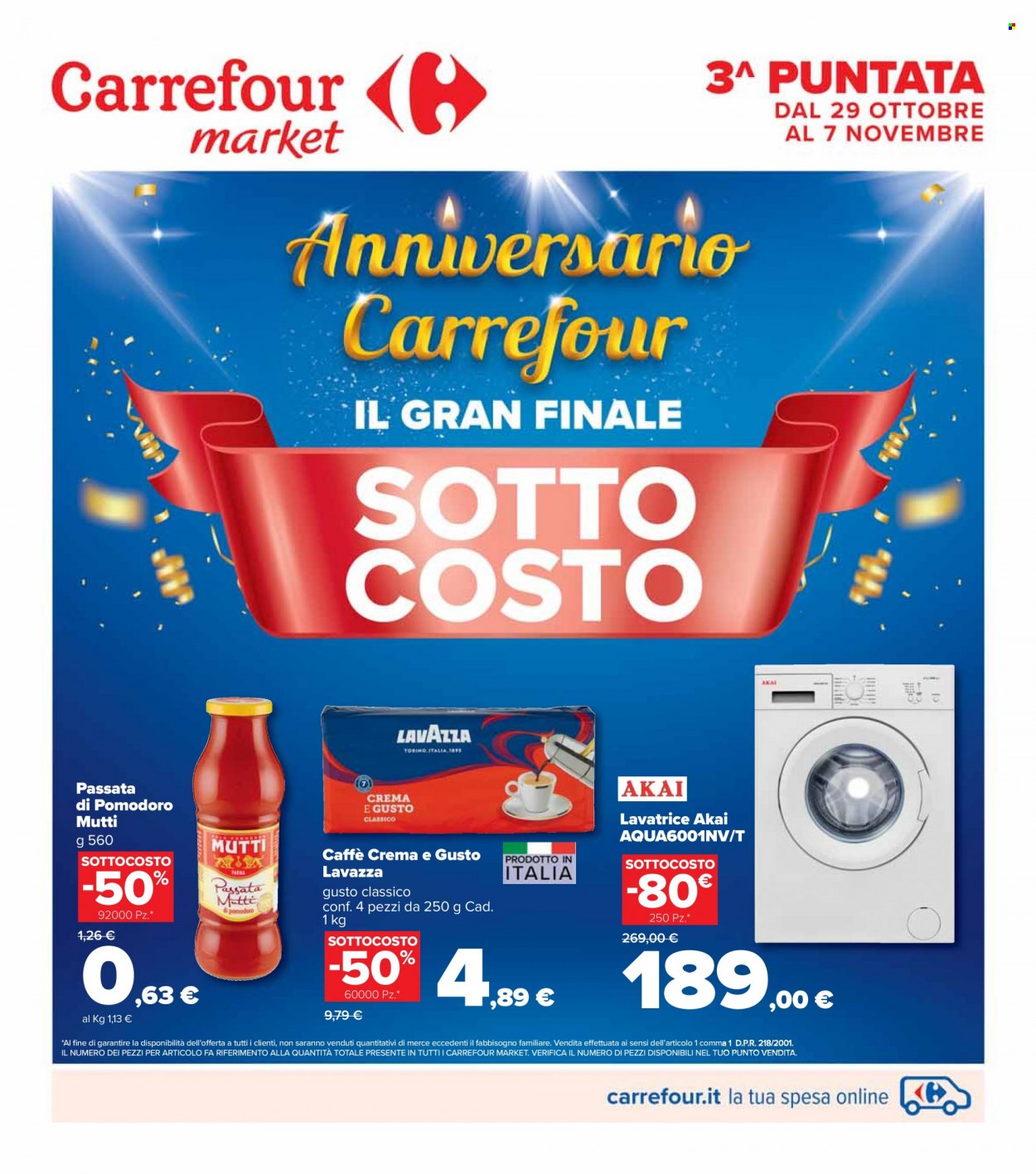 Volantino Carrefour - 29.10.2021 - 7.11.2021.
