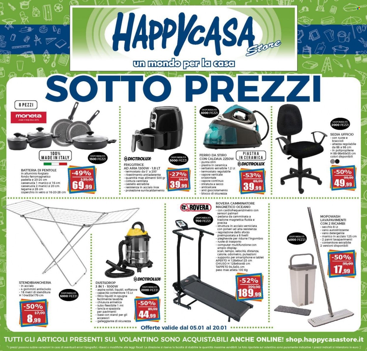 Volantino Happy Casa Store - 5.1.2022 - 20.1.2022. Pagina 1.