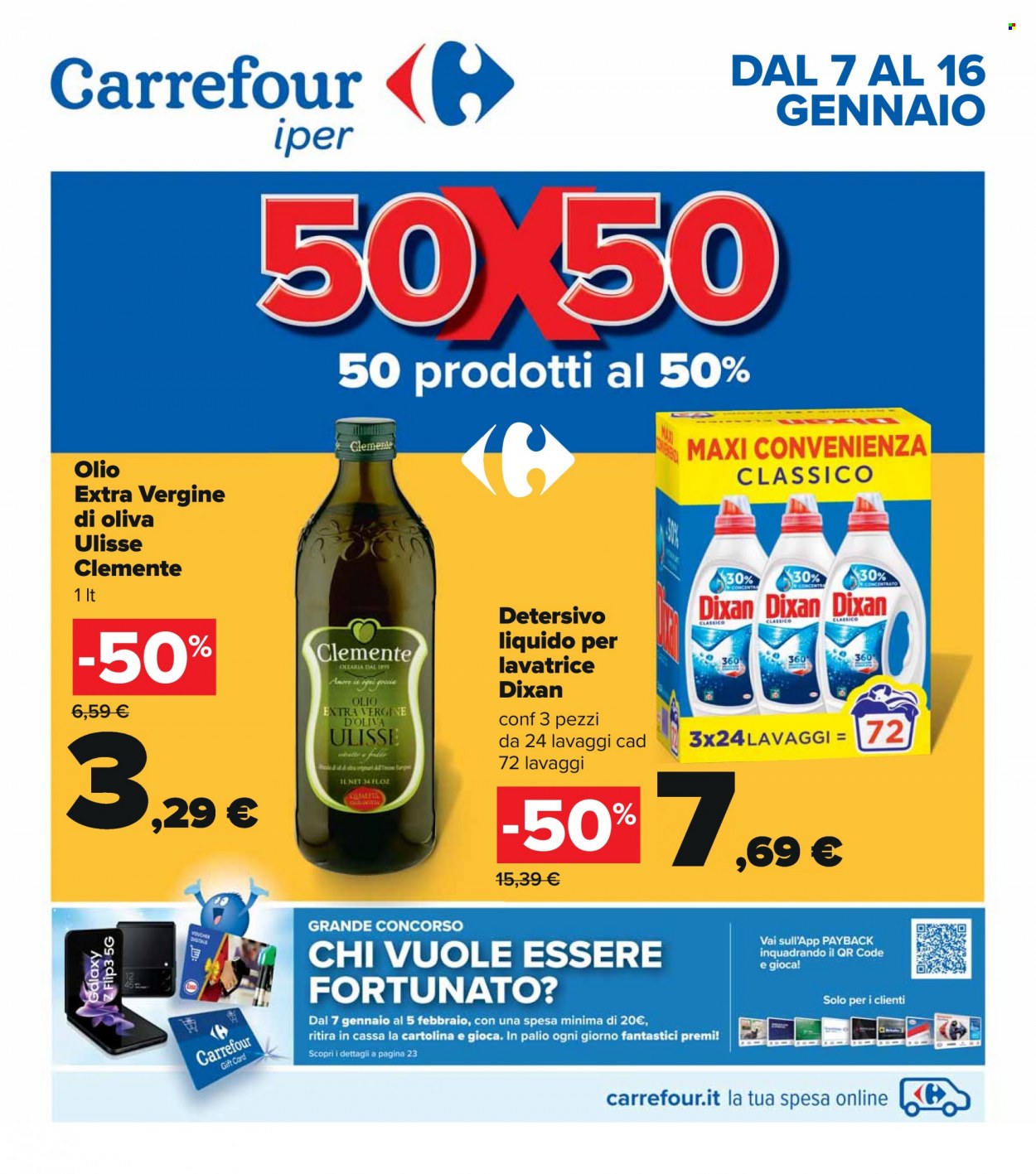 Volantino Carrefour - 7.1.2022 - 16.1.2022. Pagina 1.