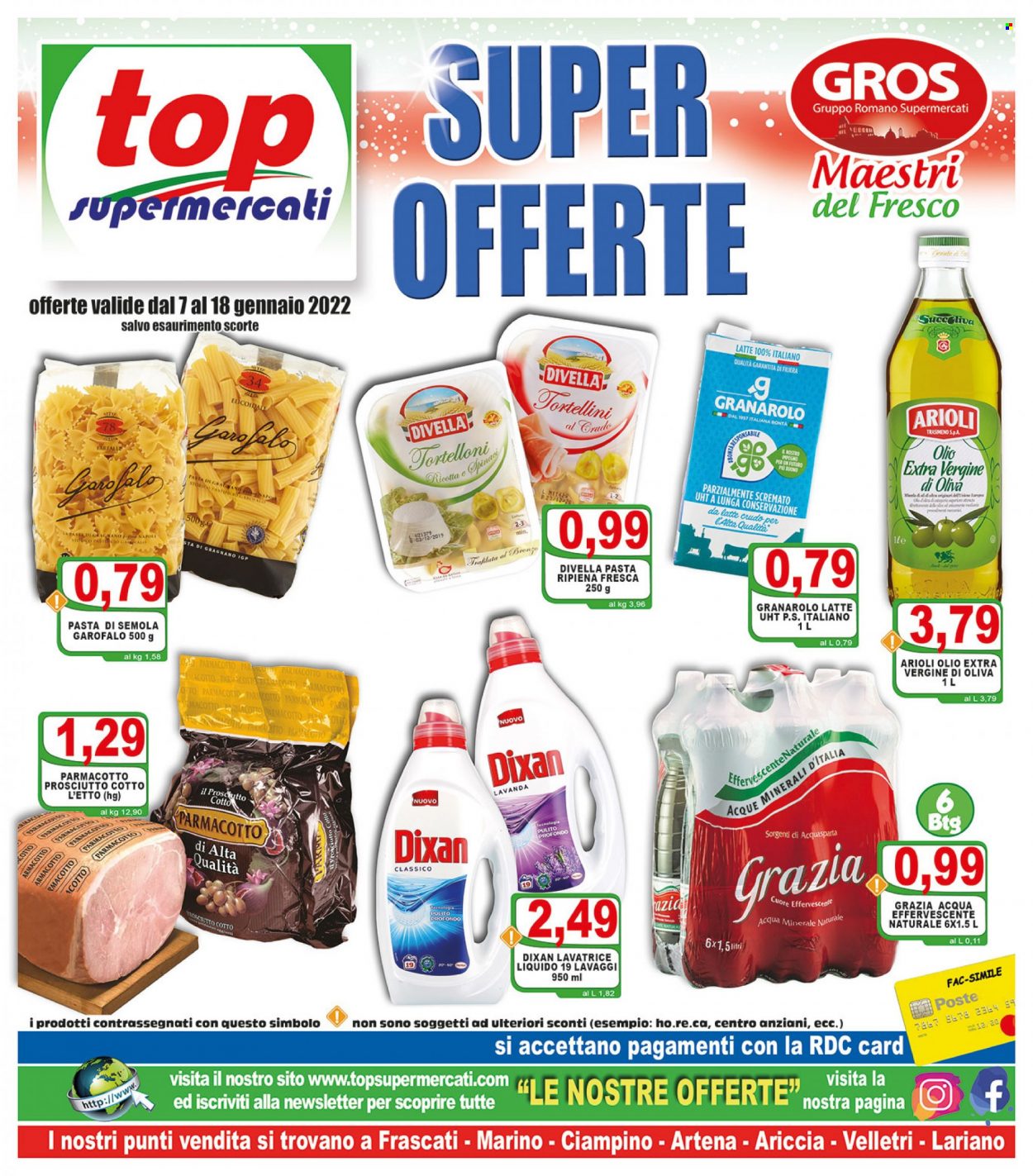 Volantino Top Supermercati - 7.1.2022 - 18.1.2022. Pagina 1.