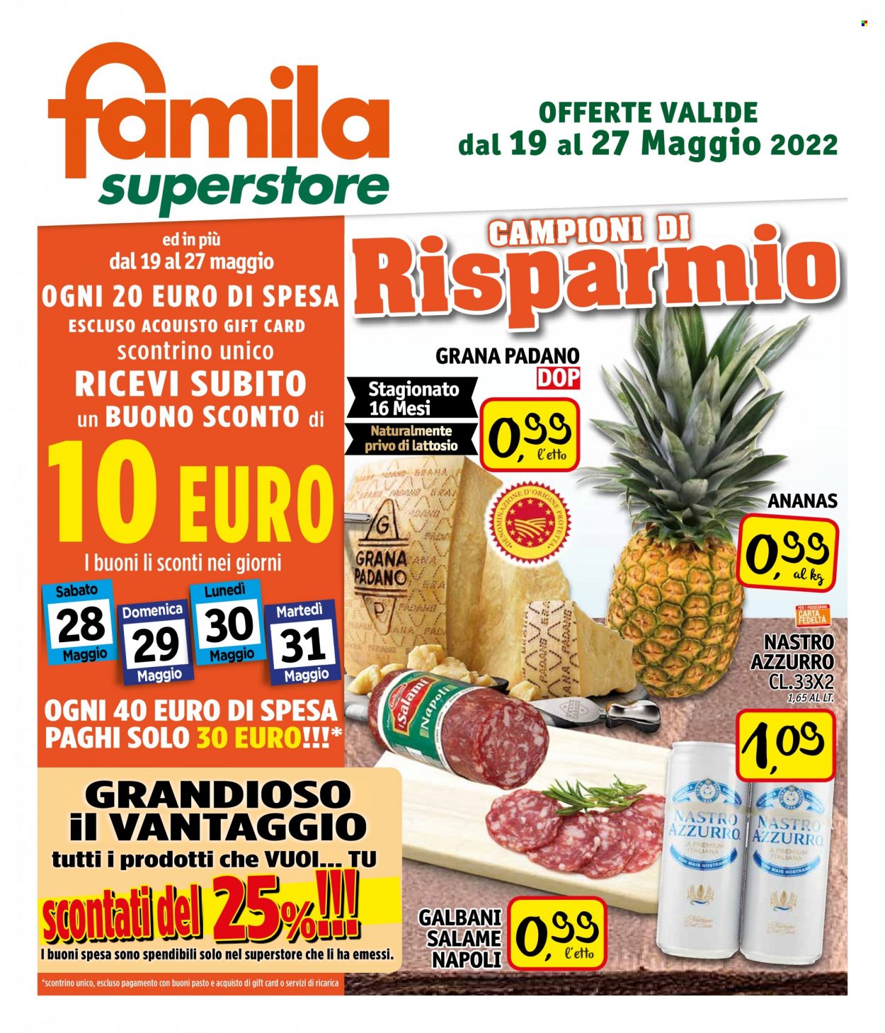 Volantino Famila - 19.5.2022 - 27.5.2022.