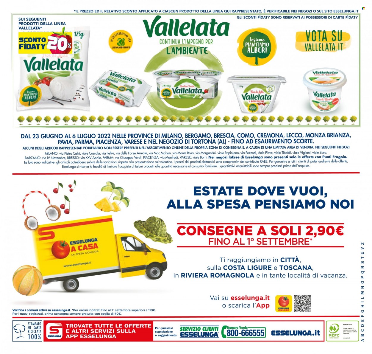 Volantino Esselunga - 23.6.2022 - 6.7.2022.