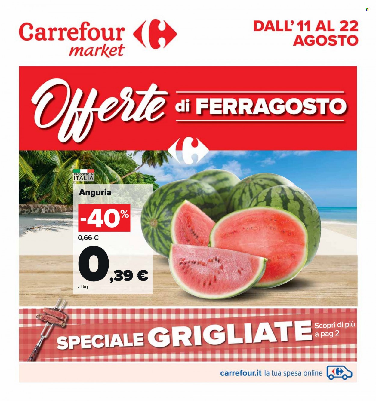 Volantino Carrefour - 11.8.2022 - 22.8.2022.