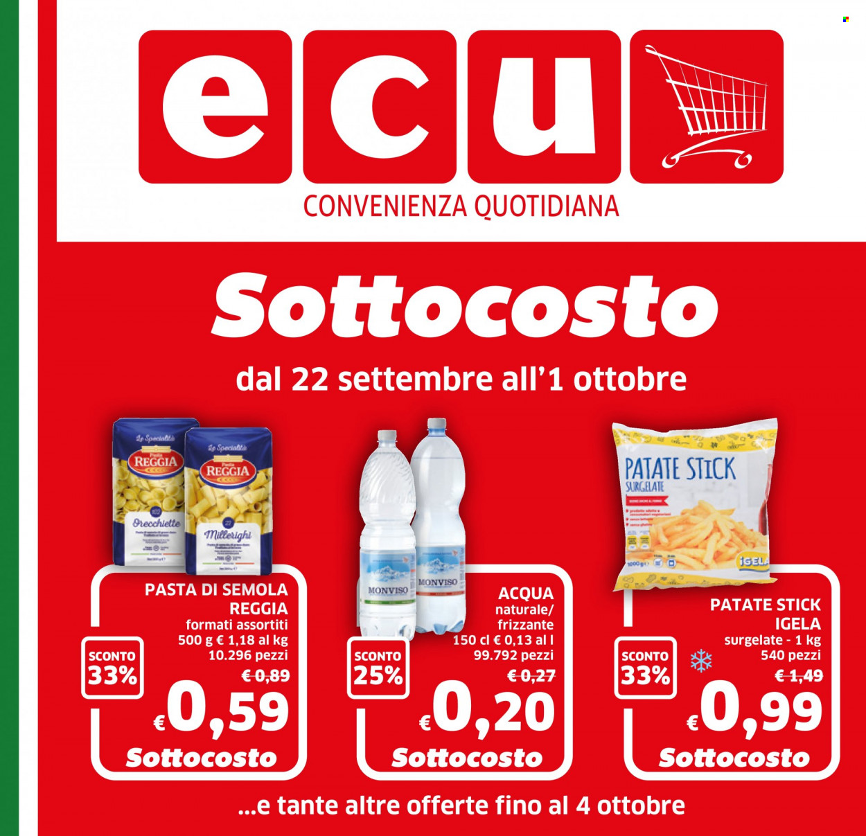 Volantino ECU Discount - 22.9.2022 - 4.10.2022.
