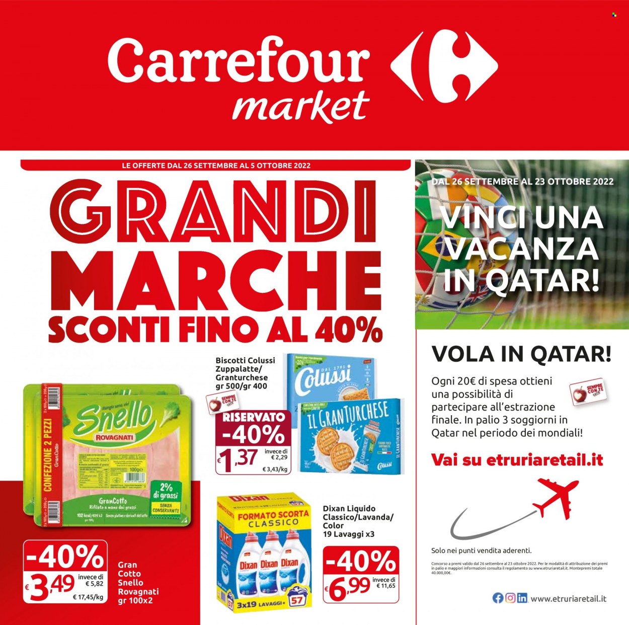 Volantino Carrefour - 26.9.2022 - 5.10.2022.