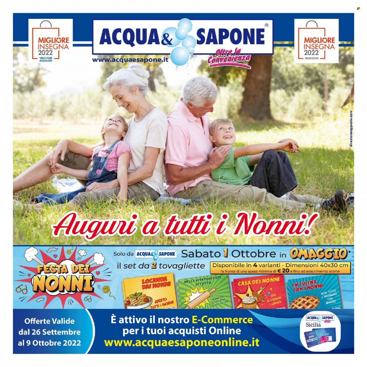 Volantino Acqua & Sapone - 26.9.2022 - 9.10.2022.