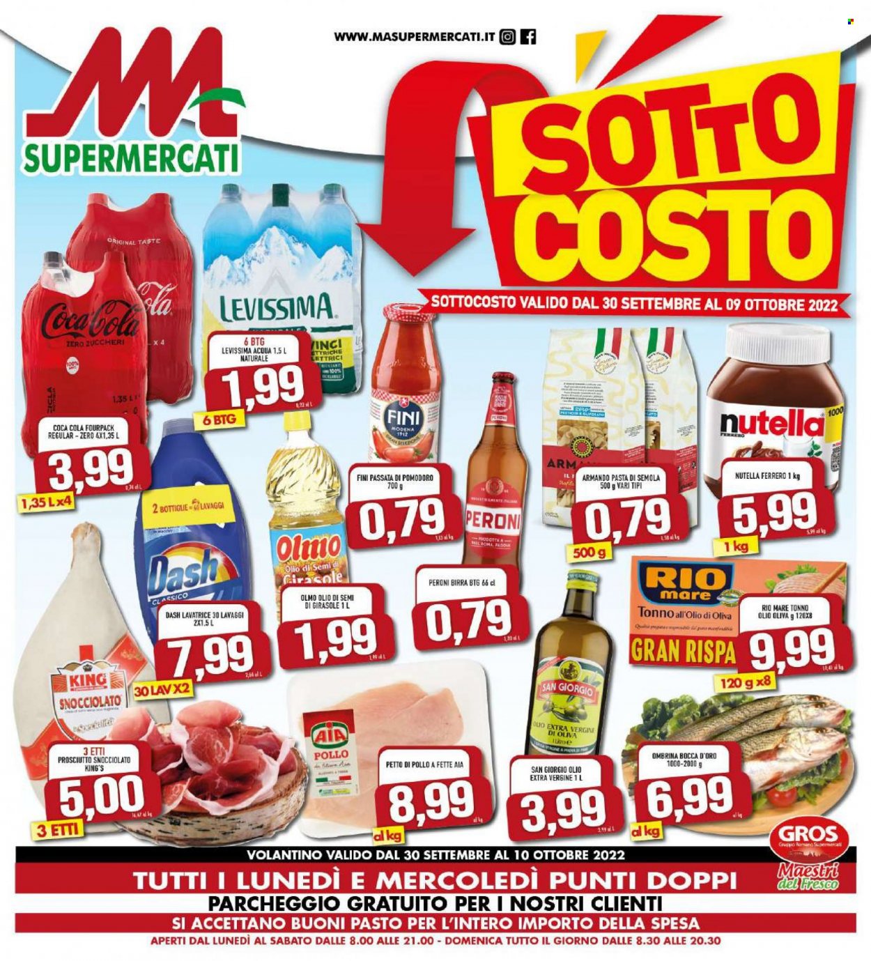 Volantino M.A. Supermercati - 30.9.2022 - 10.10.2022.