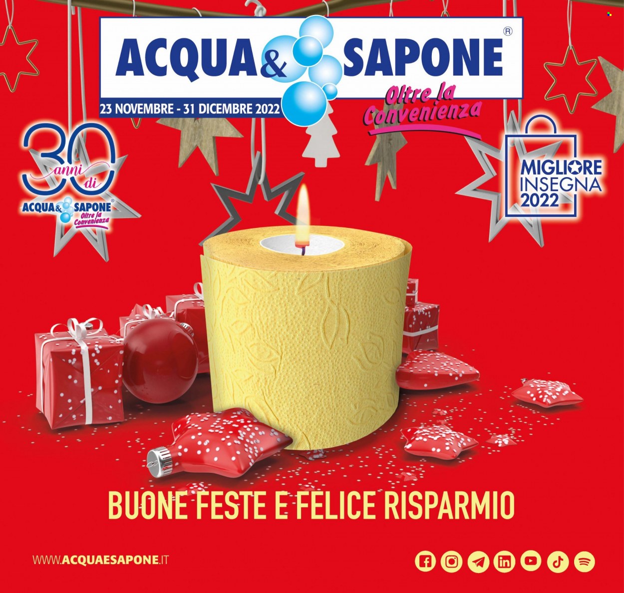 Volantino Acqua & Sapone - 23.11.2022 - 31.12.2022.