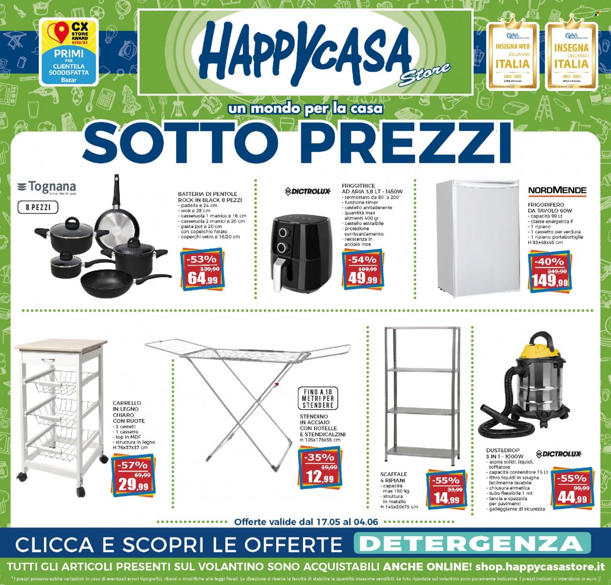 Volantino Happy Casa Store - 17.5.2023 - 4.6.2023. Pagina 1.