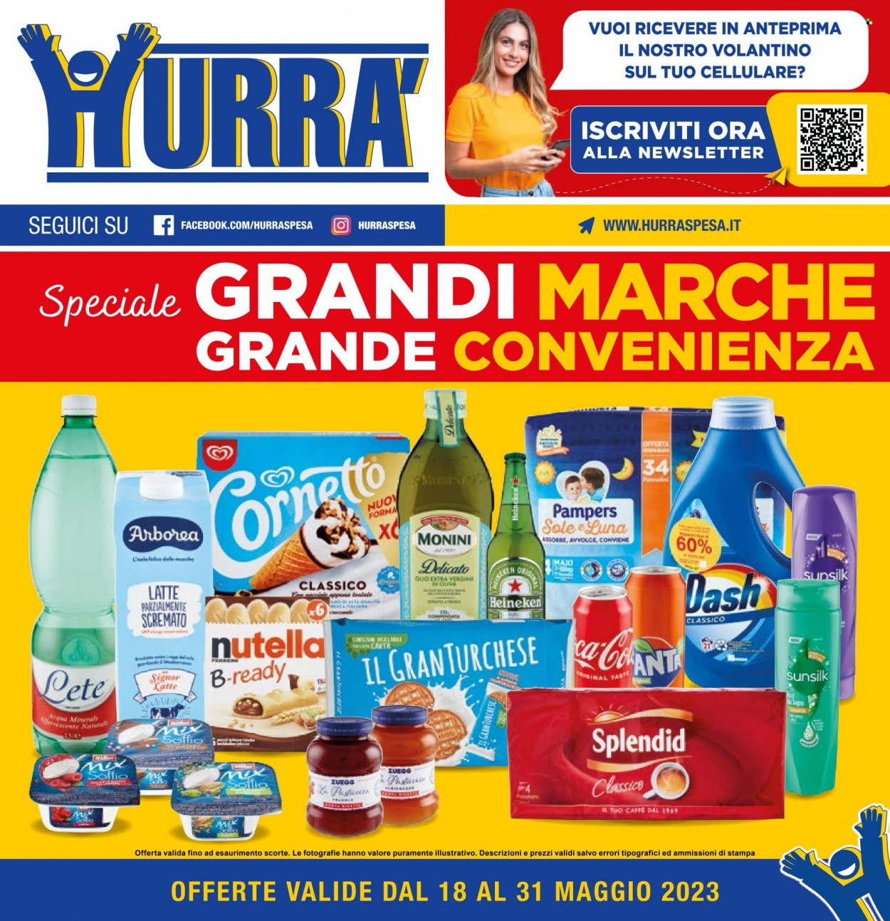 Volantino Hurrà Discount - 18.5.2023 - 31.5.2023. Pagina 1.