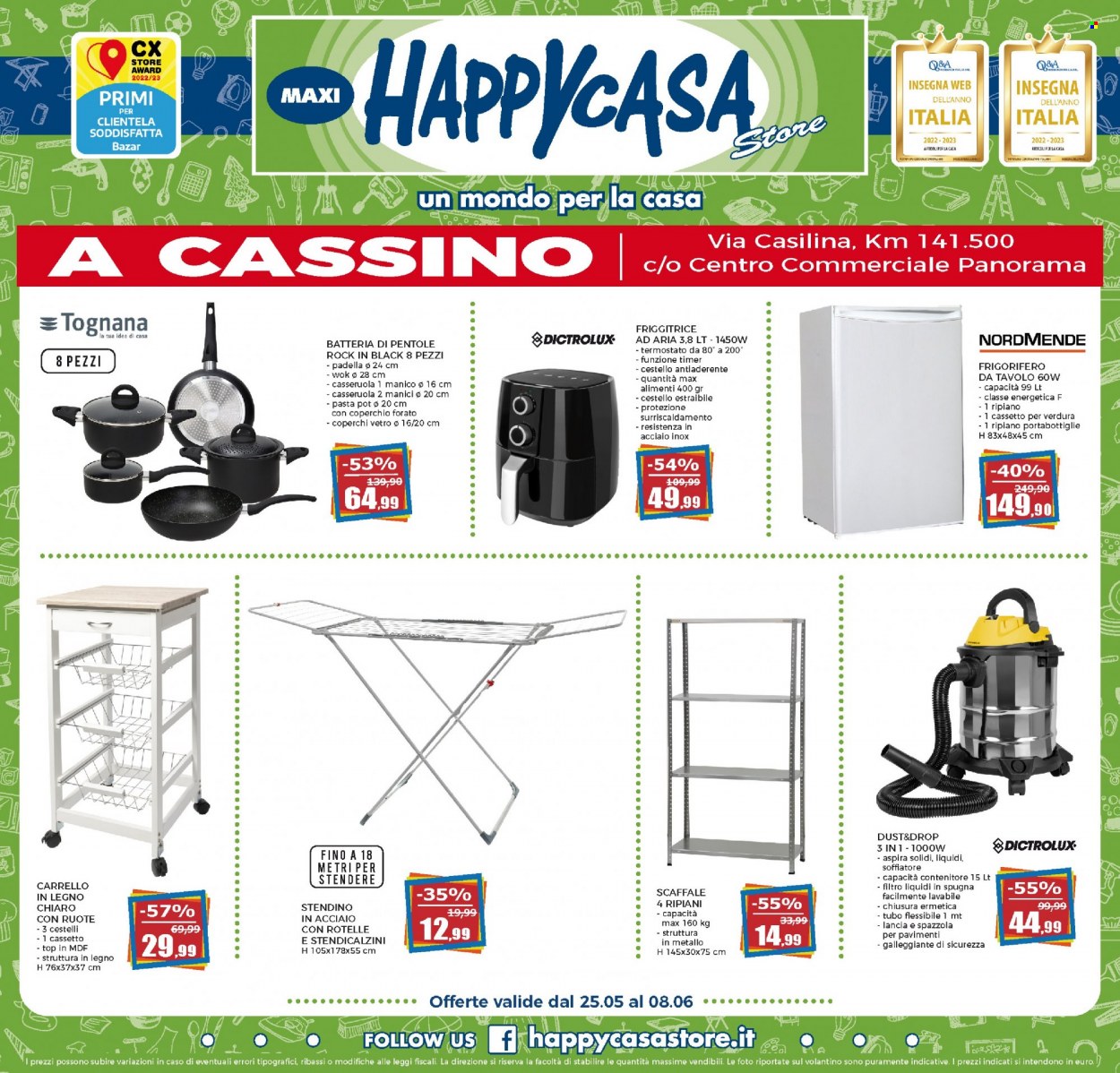 Volantino Happy Casa Store - 25.5.2023 - 8.6.2023. Pagina 1.