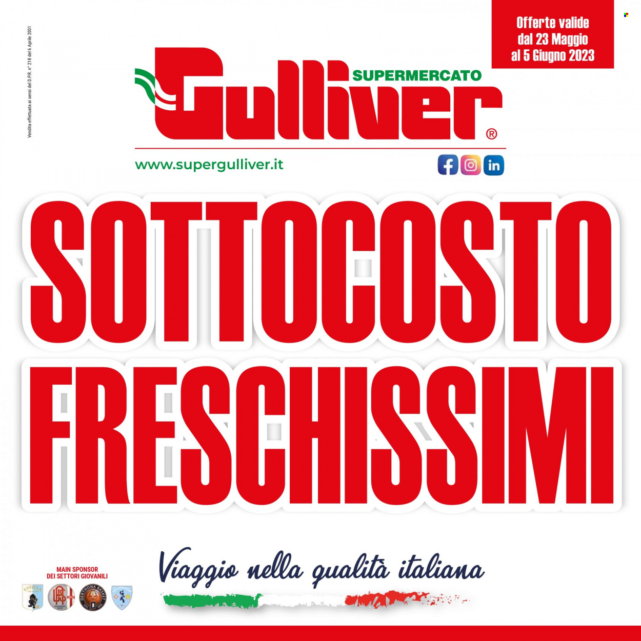 Volantino Gulliver - 23.5.2023 - 5.6.2023.