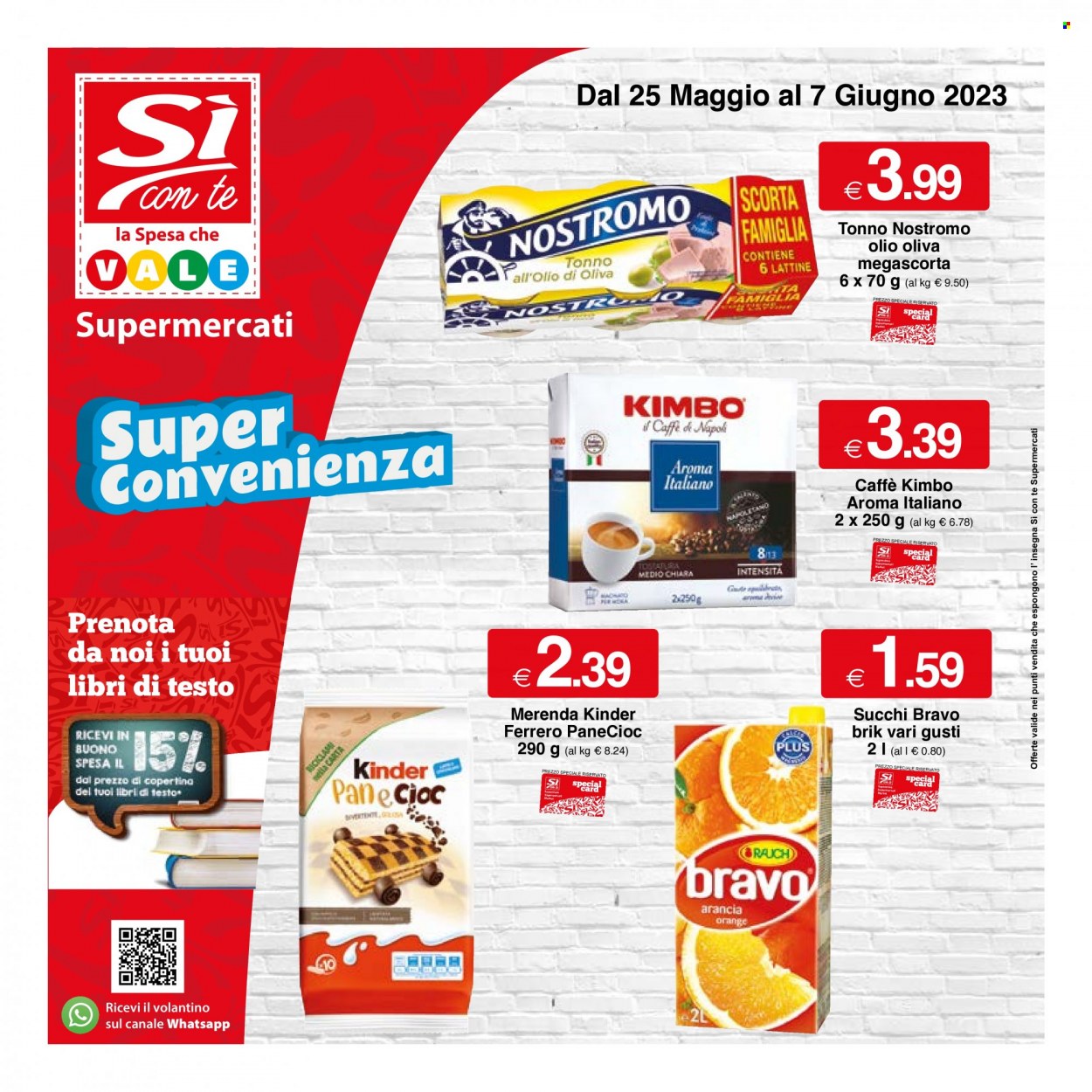 Volantino Si con te Supermercati - 25.5.2023 - 7.6.2023. Pagina 1.