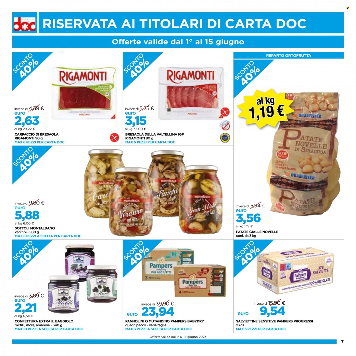 Volantino doc supermercati - 25.5.2023 - 7.6.2023. Pagina 7.