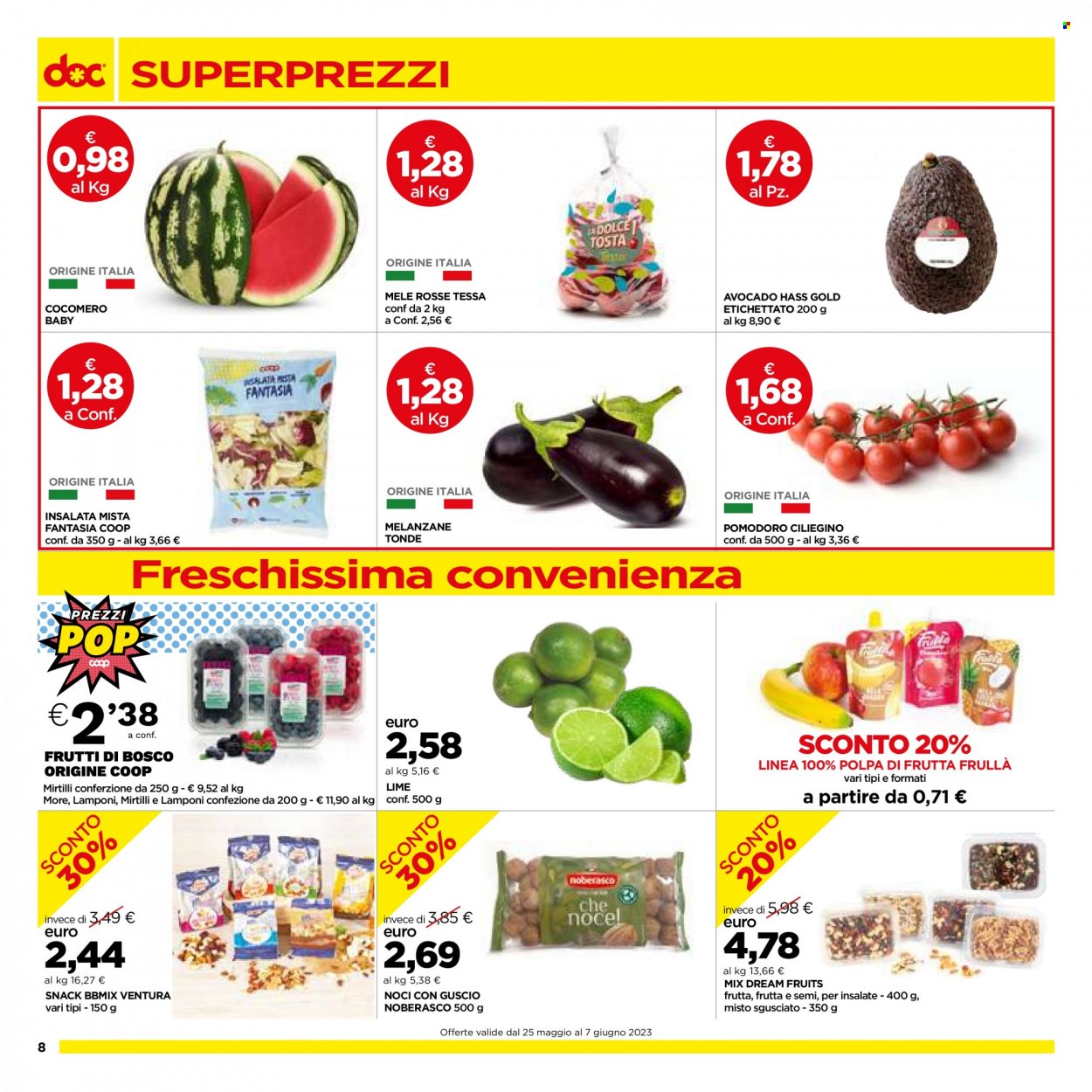 Volantino doc supermercati - 25.5.2023 - 7.6.2023. Pagina 8.