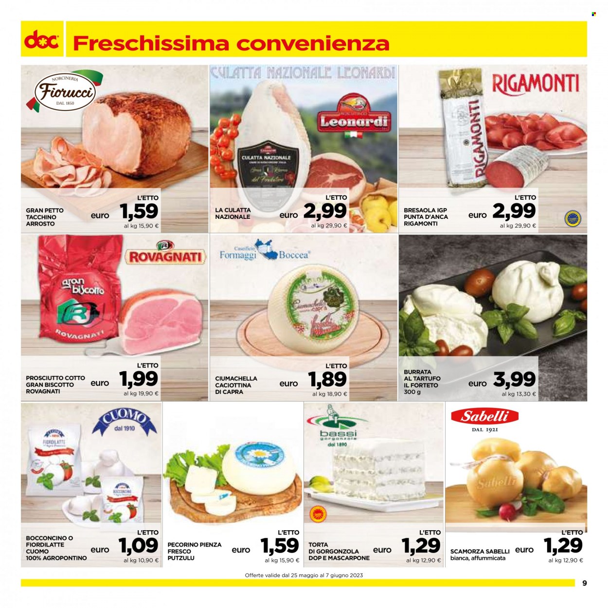 Volantino doc supermercati - 25.5.2023 - 7.6.2023. Pagina 9.