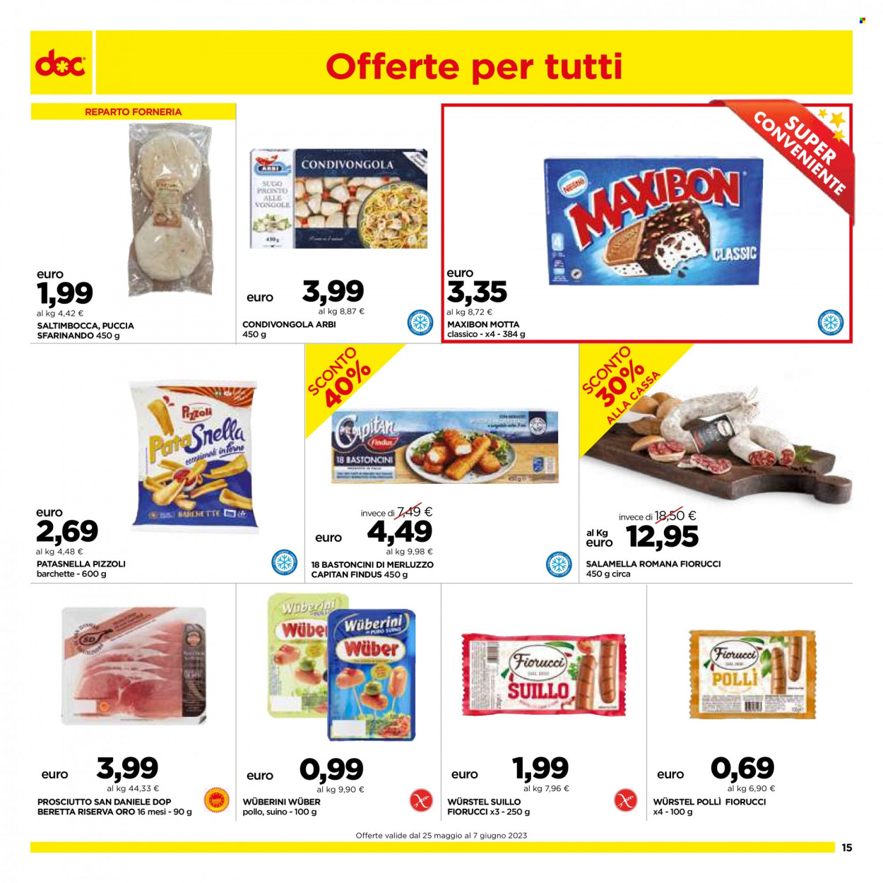 Volantino doc supermercati - 25.5.2023 - 7.6.2023. Pagina 15.