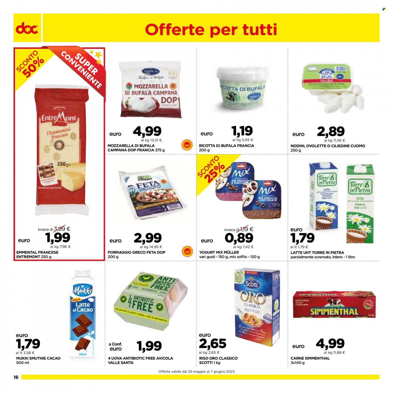 Volantino doc supermercati - 25.5.2023 - 7.6.2023. Pagina 16.
