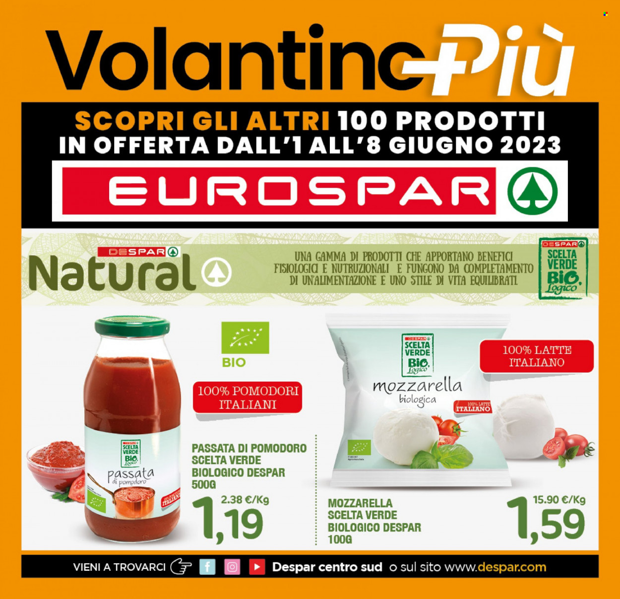 Volantino Eurospar - 1.6.2023 - 8.6.2023.