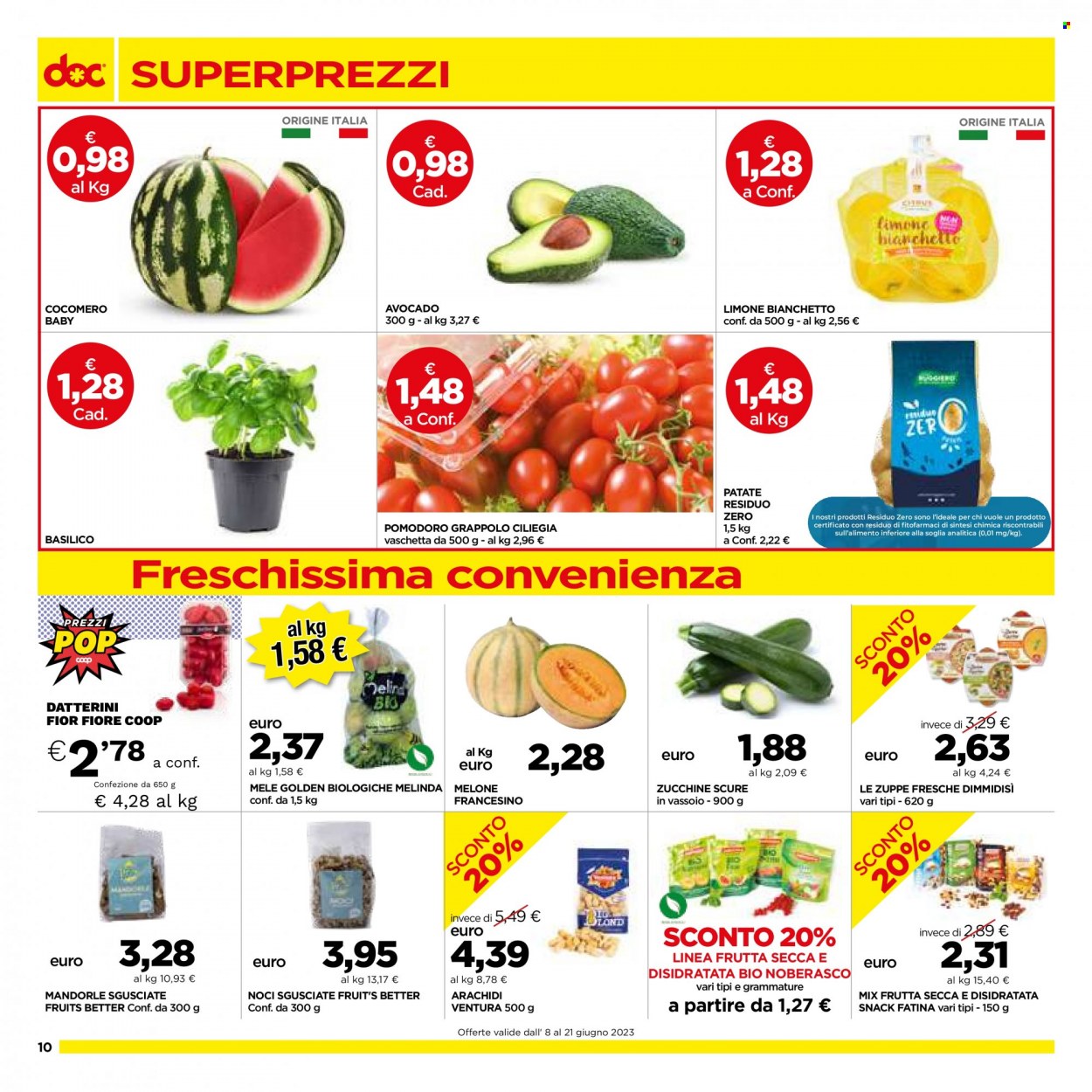 Volantino doc supermercati - 8.6.2023 - 21.6.2023.