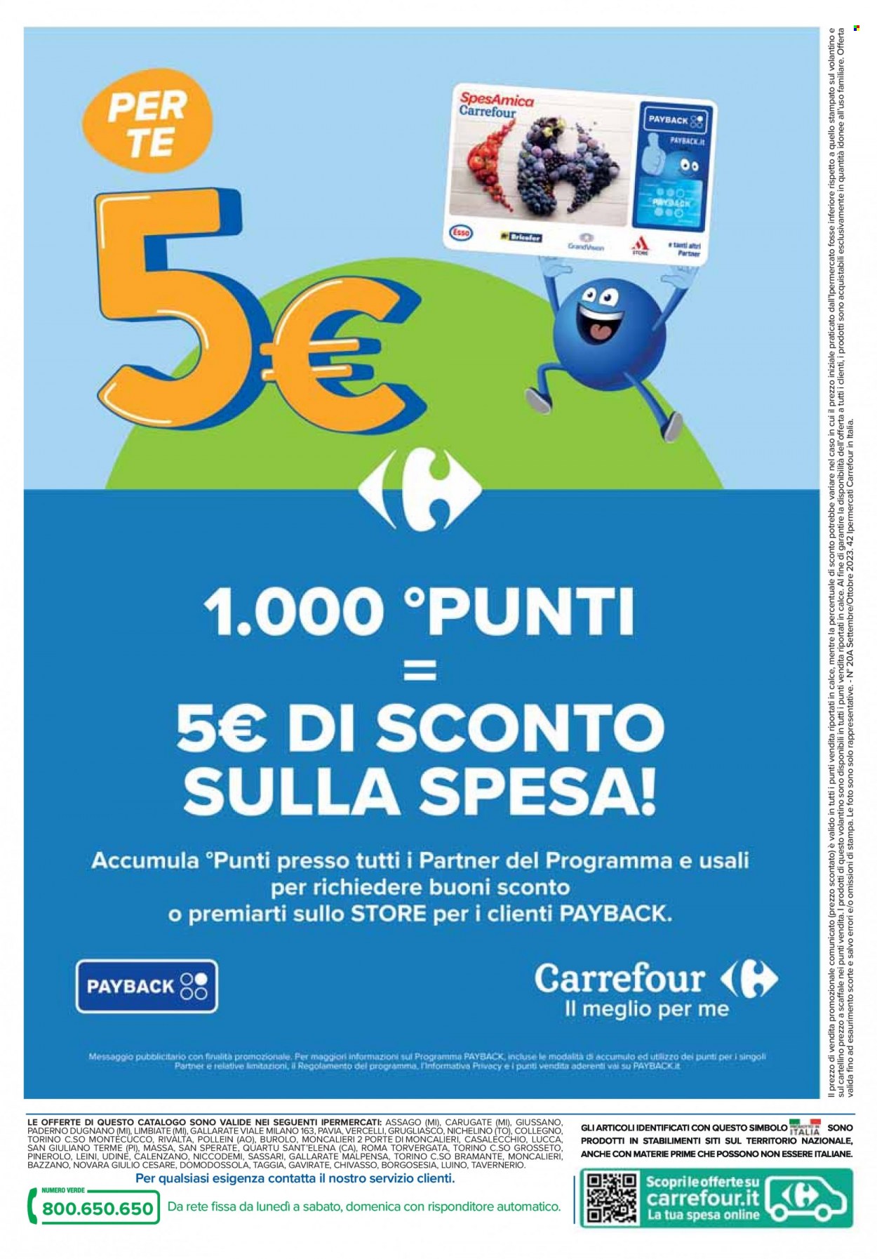 Volantino Carrefour - 11.9.2023 - 8.10.2023. Pagina 56.