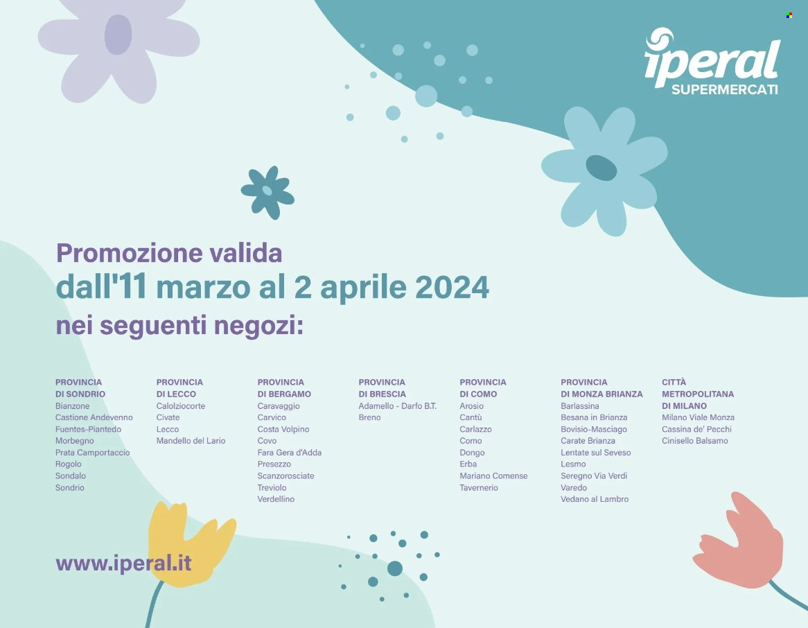 Volantino Iperal - 11.3.2024 - 2.4.2024.