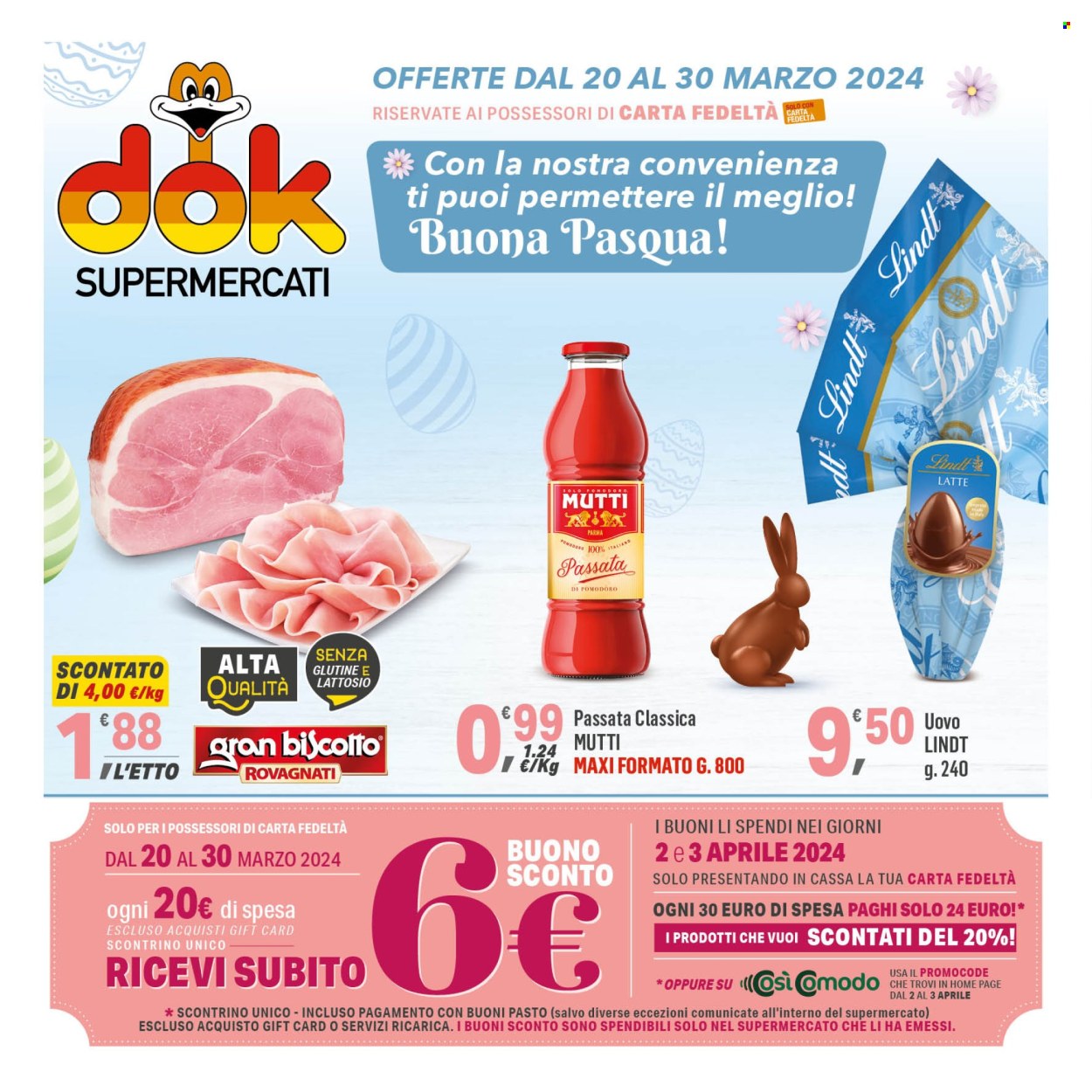 Volantino Supermercati Dok - 20.3.2024 - 30.3.2024.