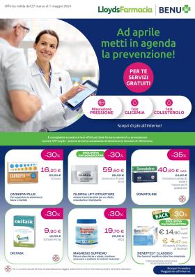 Lloyds Farmacia - Ad aprile metti in agenda la prevenzione