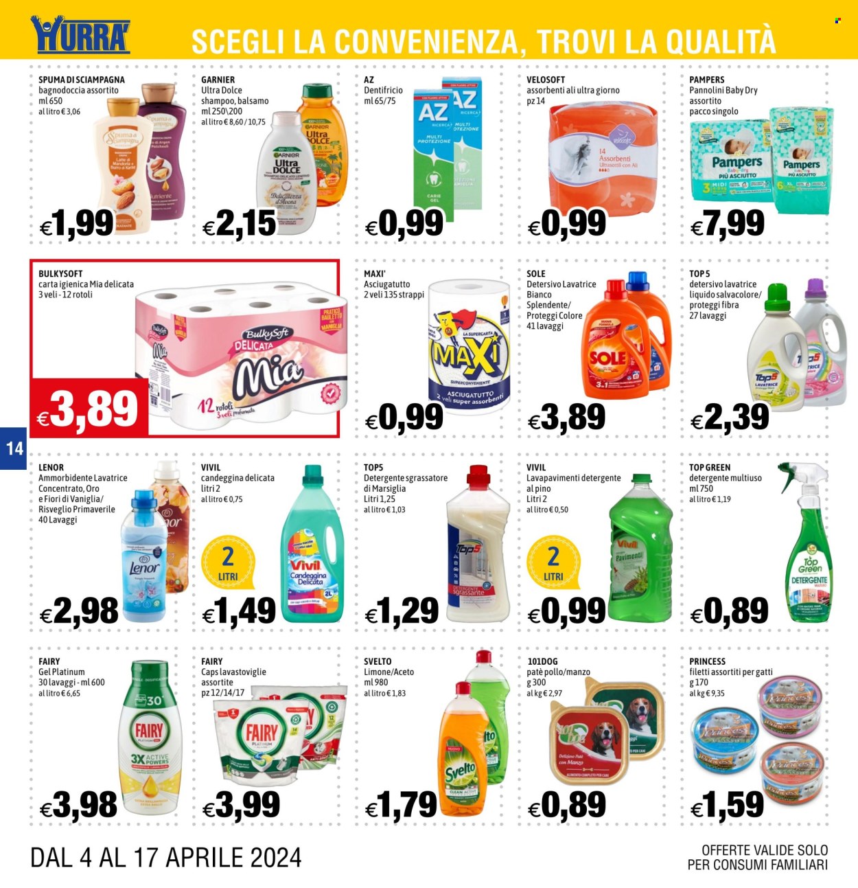 Volantino Hurrà Discount - 4.4.2024 - 17.4.2024.