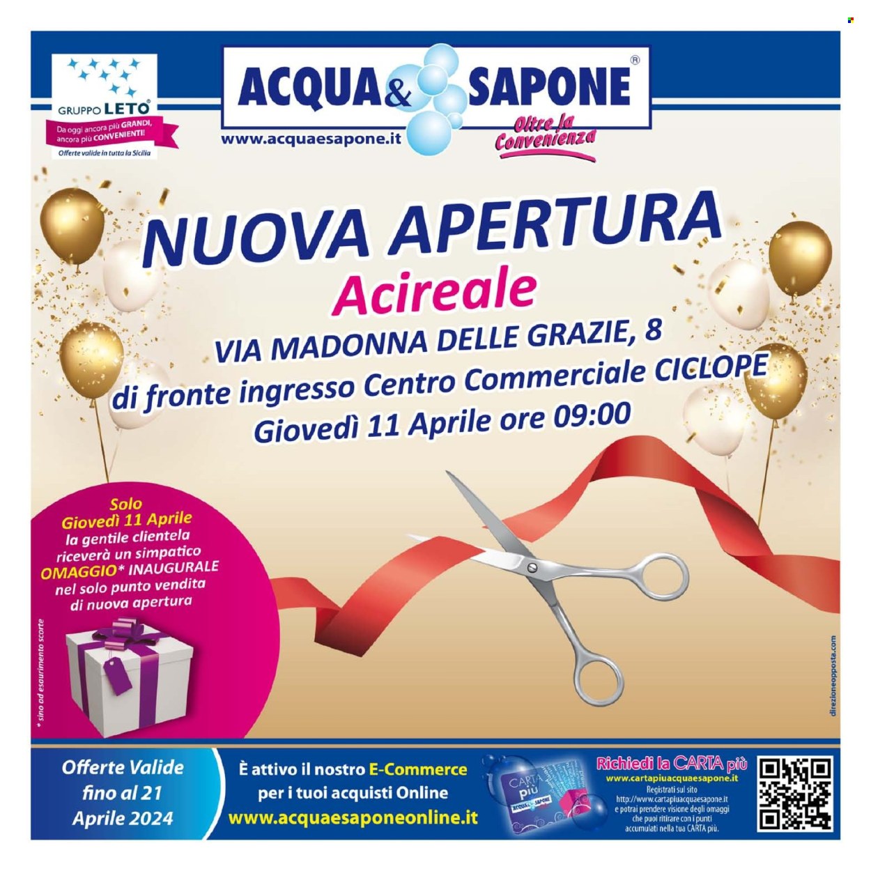 Volantino Acqua & Sapone - 11.4.2024 - 21.4.2024.