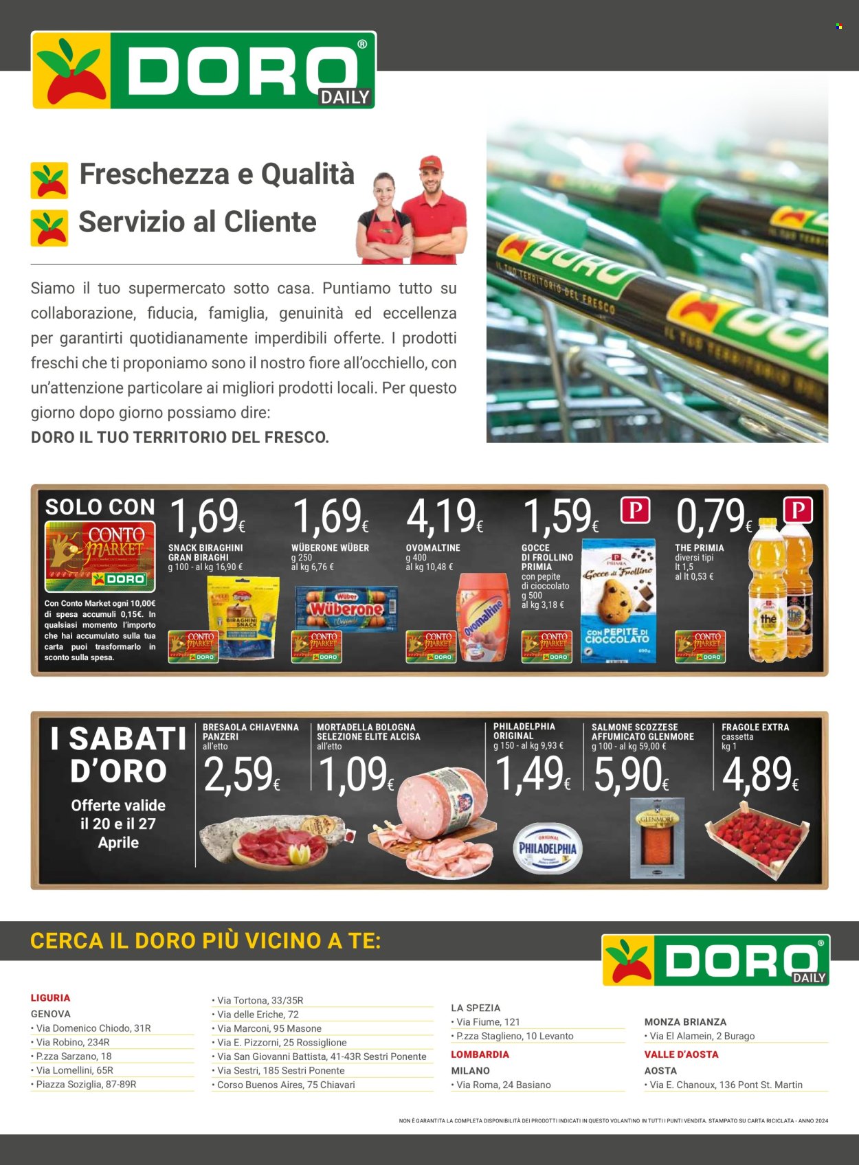 Volantino Doro Supermercati - 16.4.2024 - 28.4.2024.