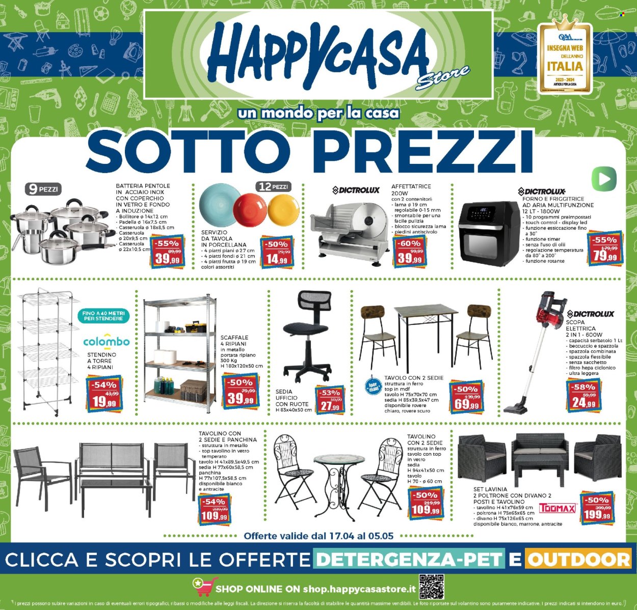 Volantino Happy Casa Store - 17.4.2024 - 5.5.2024.