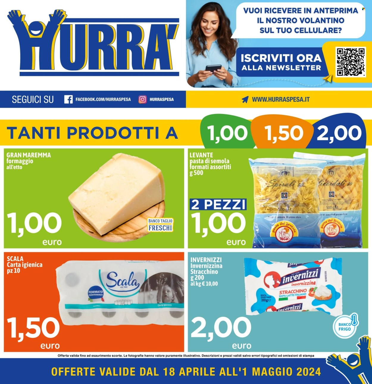 Volantino Hurrà Discount - 18.4.2024 - 1.5.2024.