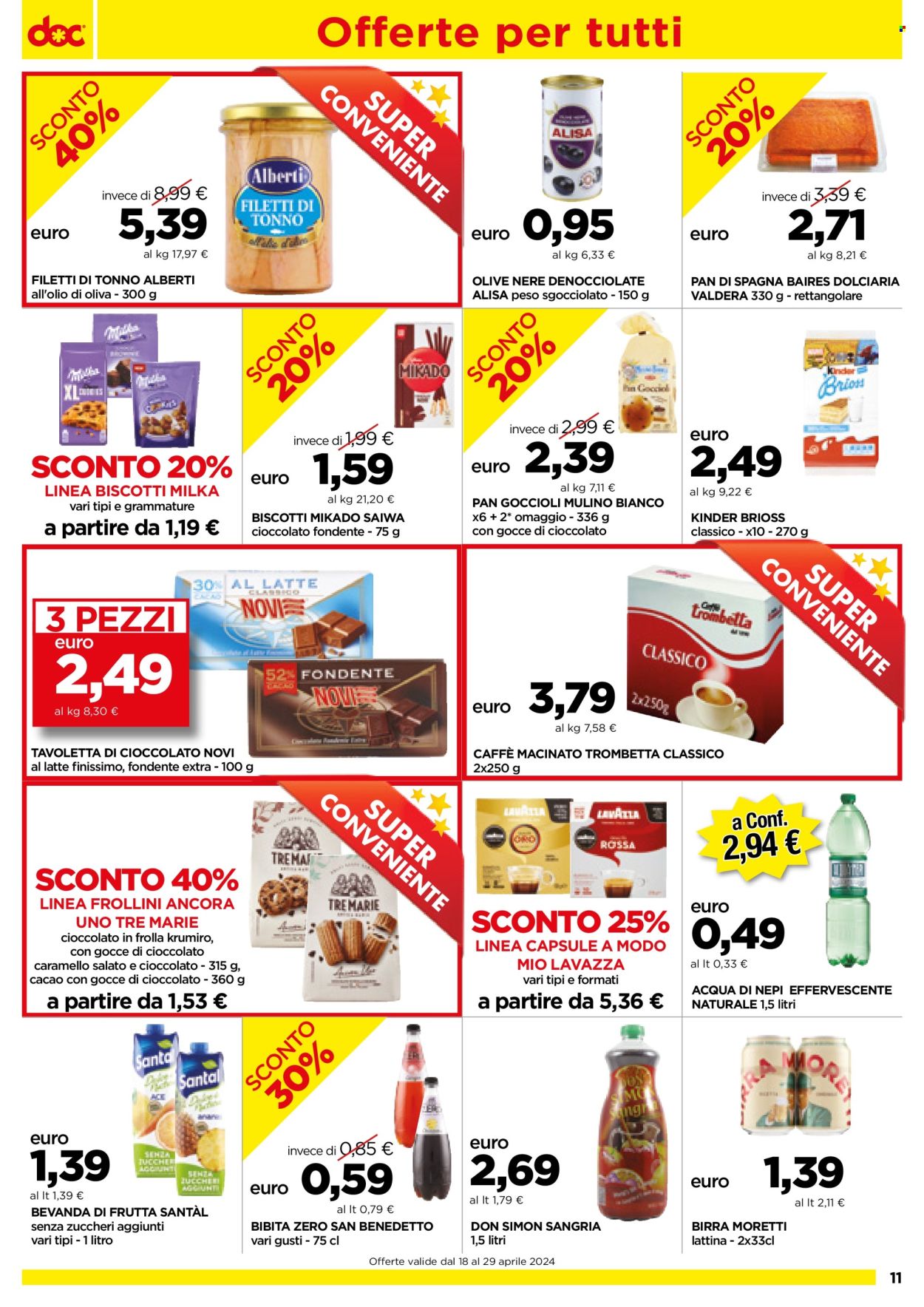 Volantino doc supermercati - 18.4.2024 - 29.4.2024.