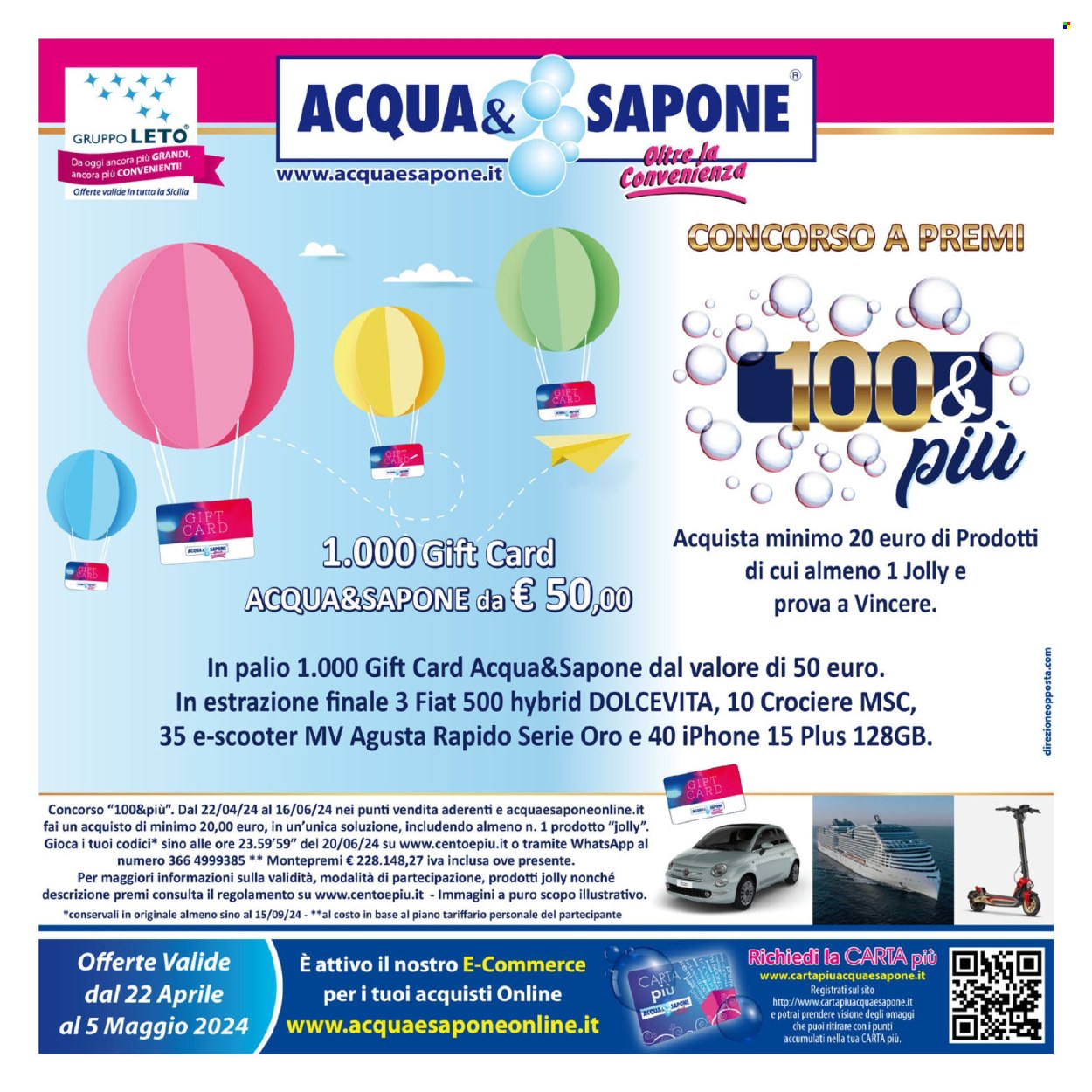 Volantino Acqua & Sapone - 22.4.2024 - 5.5.2024.