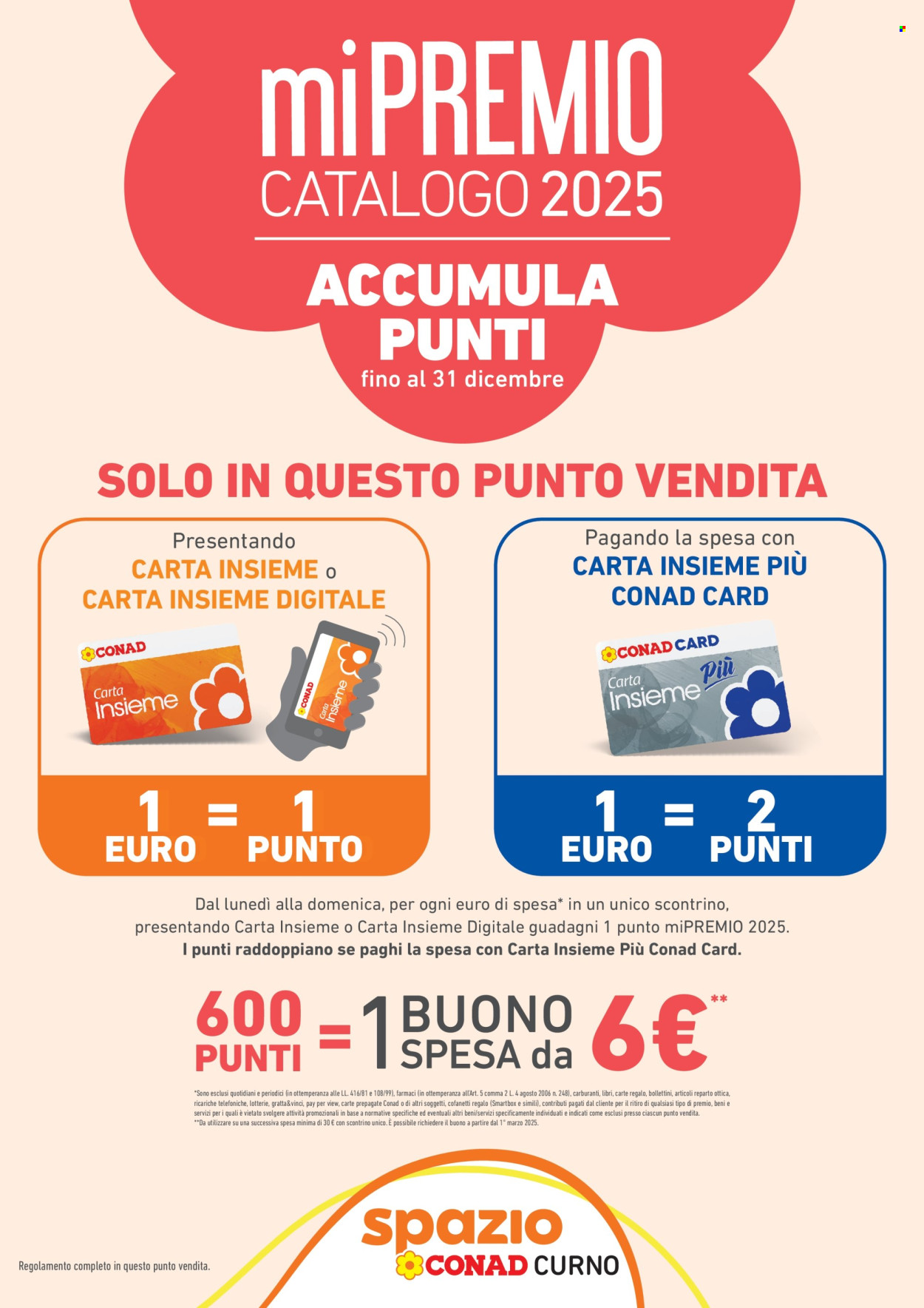 Volantino Spazio Conad - 1.1.2025 - 31.12.2025. Pagina 1