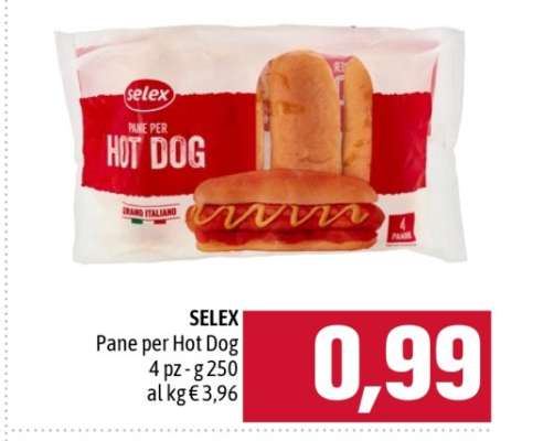 SELEX Pane per Hot Dog