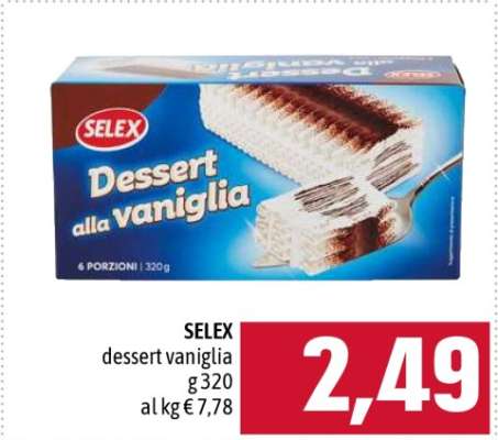 SELEX dessert Vaniglia