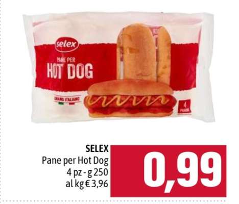 SELEX Pane per Hot Dog