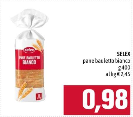 SELEX Pane Bauletto Bianco